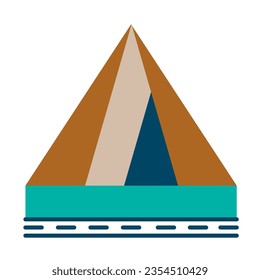 camping of tour and travel flat icon