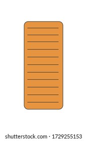 Juego de iconos vectoriales del saco de dormir para turistas. Bolsas de senderismo para dormir.