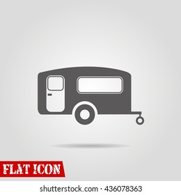 camping trailer icon