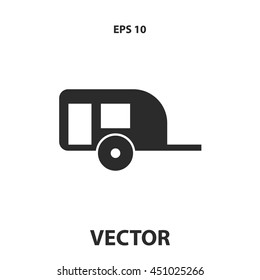 camping trailer icon