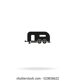 Camping trailer icon.