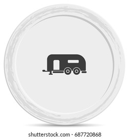 Camping trailer icon.