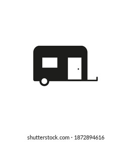 camping trailer icon element of camping icon for mobile concept and web apps. Thin line camping trailer icon can be used for web and mobile. Premium icon on white background
