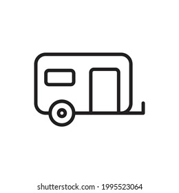 Ilustración de vectores de contorno de trazadores de camping