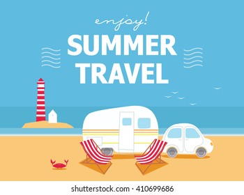 Camping travel season