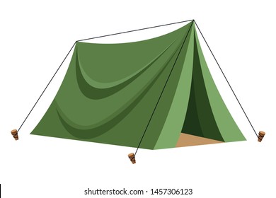 Camping travel tent equipment cartoon ,vector illustration .graphic design.