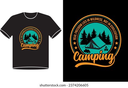 
Camping, Travelling, Hiking t shirt and mug design vector illustration Pro Vector