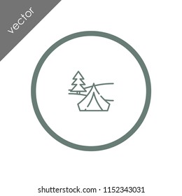 camping in the trees icon