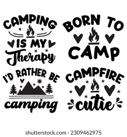 camping t-shirt design bundle, SVG design bundle.