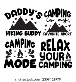 camping t-shirt design bundle, SVG design bundle.