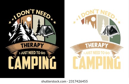 Camping T-shirt Design. Custome T-shirt Design.