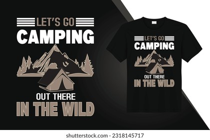 Camping tshirt design Free Vector
