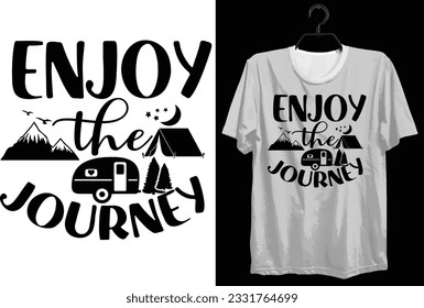 Camping T-shirt Design. Funny Gift Camping T-shirt Design For Camp Lovers. Typography, Custom, Vector t-shirt design. World All Camper T-shirt Design For Adventure.