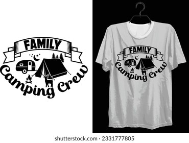 Camping T-shirt Design. Funny Gift Camping T-shirt Design For Camp Lovers. Typography, Custom, Vector t-shirt design. World All Camper T-shirt Design For Adventure.