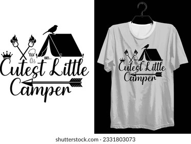 Camping T-shirt Design. Funny Gift Camping T-shirt Design For Camp Lovers. Typography, Custom, Vector t-shirt design. World All Camper T-shirt Design For Adventure