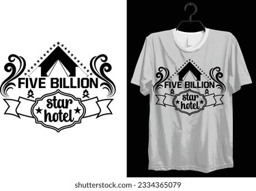 Camping T-shirt Design. Funny Gift Camping T-shirt Design For Camp Lovers. Typography, Custom, Vector t-shirt design. World All Camper T-shirt Design For Adventure