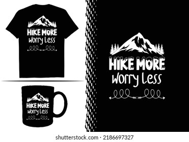 Camping T-shirt Design Graphic Template