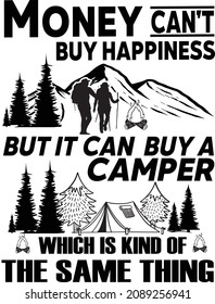 Diseño de camisetas para camping Lover