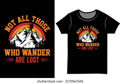 Camping t-shirt design. Mountain camping t shirt. Gift t-shirt for men.