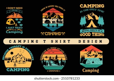 Camping Tshirt Design outdoor Design mountain tent vector graphic design holidays