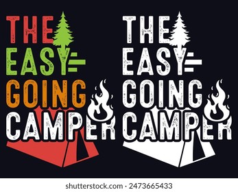 Camping- Camping T-Shirt Design- Camping T-shirt- Summer Camp Shirt- Camping T-shirts- Camping-tents T-shirt- Trailer park vector with shirts