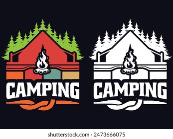 Camping- Camping T-Shirt Design- Camping T-shirt- Summer Camp Shirt- Camping T-shirts- Camping-tents T-shirt- Summe time T-shirt