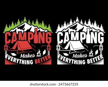 Camping- Camping T-Shirt Design- Camping T-shirt- Summer Camp Shirt- Camping T-shirts- Camping-tents T-shirt- Graphics and vintage camping