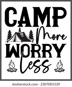 Camping T-Shirt Design, SVG Cut Files, Typography T-Shirt Design,
Camping Quotes, Clothing, Illustration, Print Template.