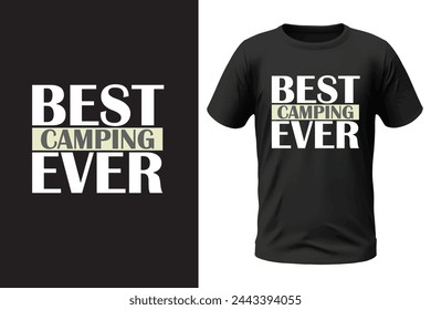 Camping t-shirt design and vector file svg