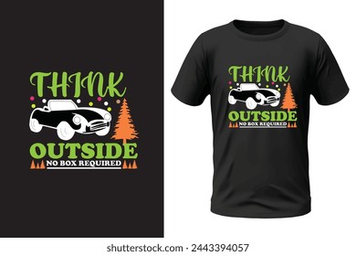 Camping t-shirt design and vector file