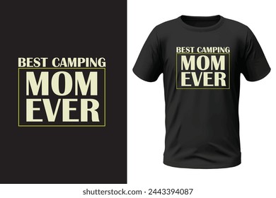 Camping t-shirt design and vector file