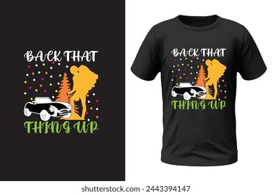 Camping t-shirt design and vector file