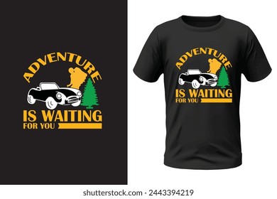 Camping t-shirt design and vector file