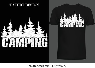 camping t-shirt design. vintage camping t-shirt design