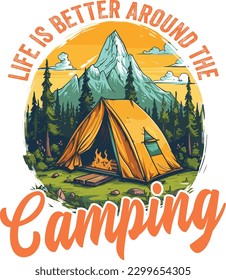 camping t-shirt design vintage design beach t-shirt design graphic t-shirt design