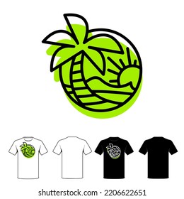 camping t-shirt design, white and black t-shirt design.