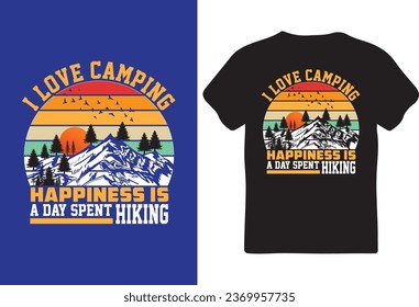 Camping-T-Shirt-Design für Sie