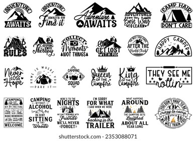 Camping T-shirt And SVG Design Bundle, Camping House SVG Quotes Design t shirt Bundle, Vector EPS Editable Files , can you download this Design Bundle. svg