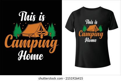 Camping t-shirt, Camping Vector, Take me to the lake. Camping quote. Vector. Concept for shirt or logo, print, stamp or tee. Vintage typography design,