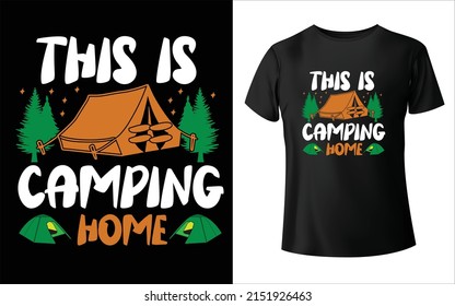 Camping t-shirt, Camping Vector, Take me to the lake. Camping quote. Vector. Concept for shirt or logo, print, stamp or tee. Vintage typography design,