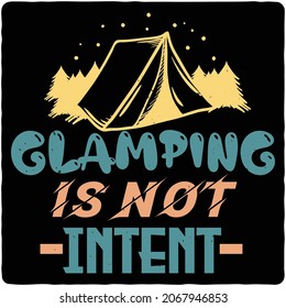 Camping typography t-shirt design,  Art vector illustrations.  