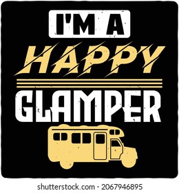 Camping typography t-shirt design,  Art vector illustrations.  