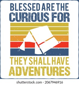 Camping typography t-shirt design,  Art vector illustrations.  