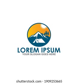 camping vector , adventure logo vector