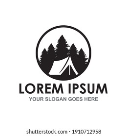 camping vector , adventure logo vector