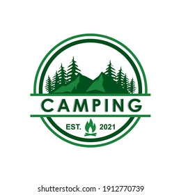 Camping-Vektorgrafik , Adventure-Logo-Vektorgrafik