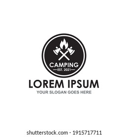 camping vector , adventure logo vector