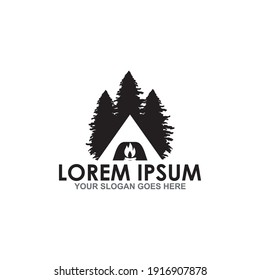 camping vector , adventure logo vector