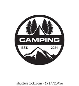 Camping Vector , Adventure Logo Vector