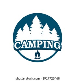 camping vector , adventure logo vector